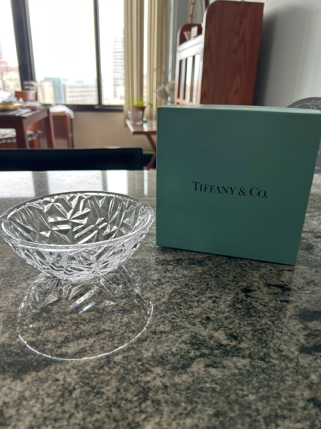 Tiffany & Co Crystal Cut Glass Bowl - Made in Germany