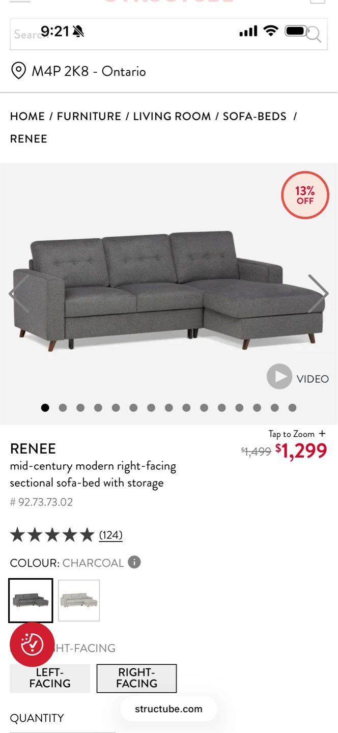 Structube Renee Sofa-Bed - photo 3