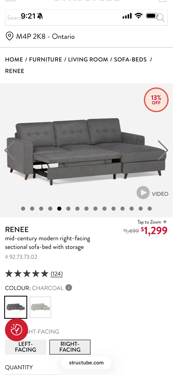 Structube Renee Sofa-Bed - photo 4