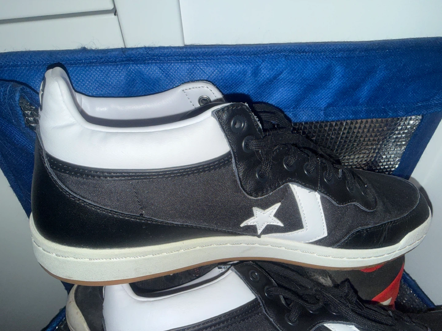 Converse Black and White High Top Sneakers