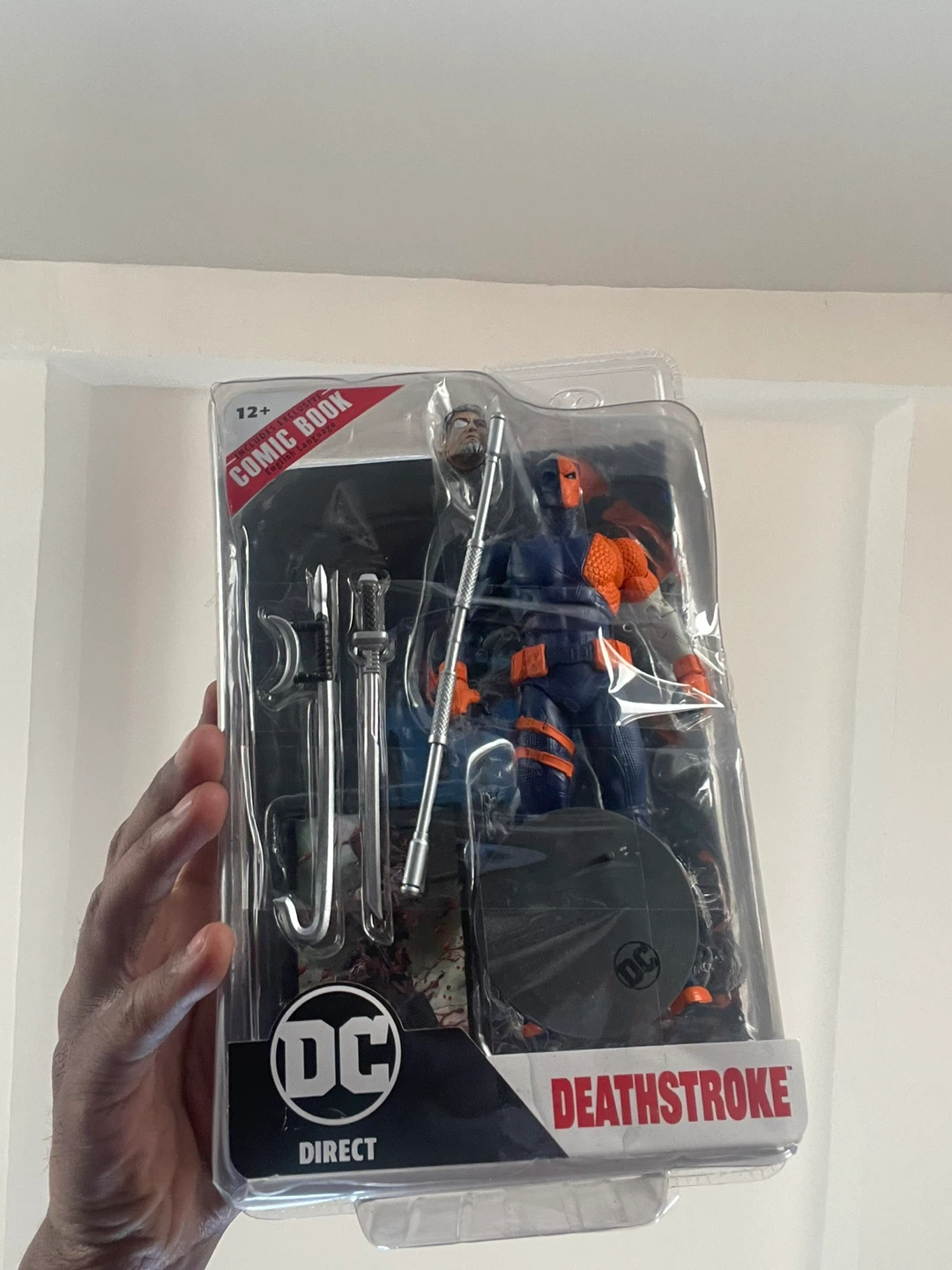 DC Direct Deathstroke Action Figure with Comic Book