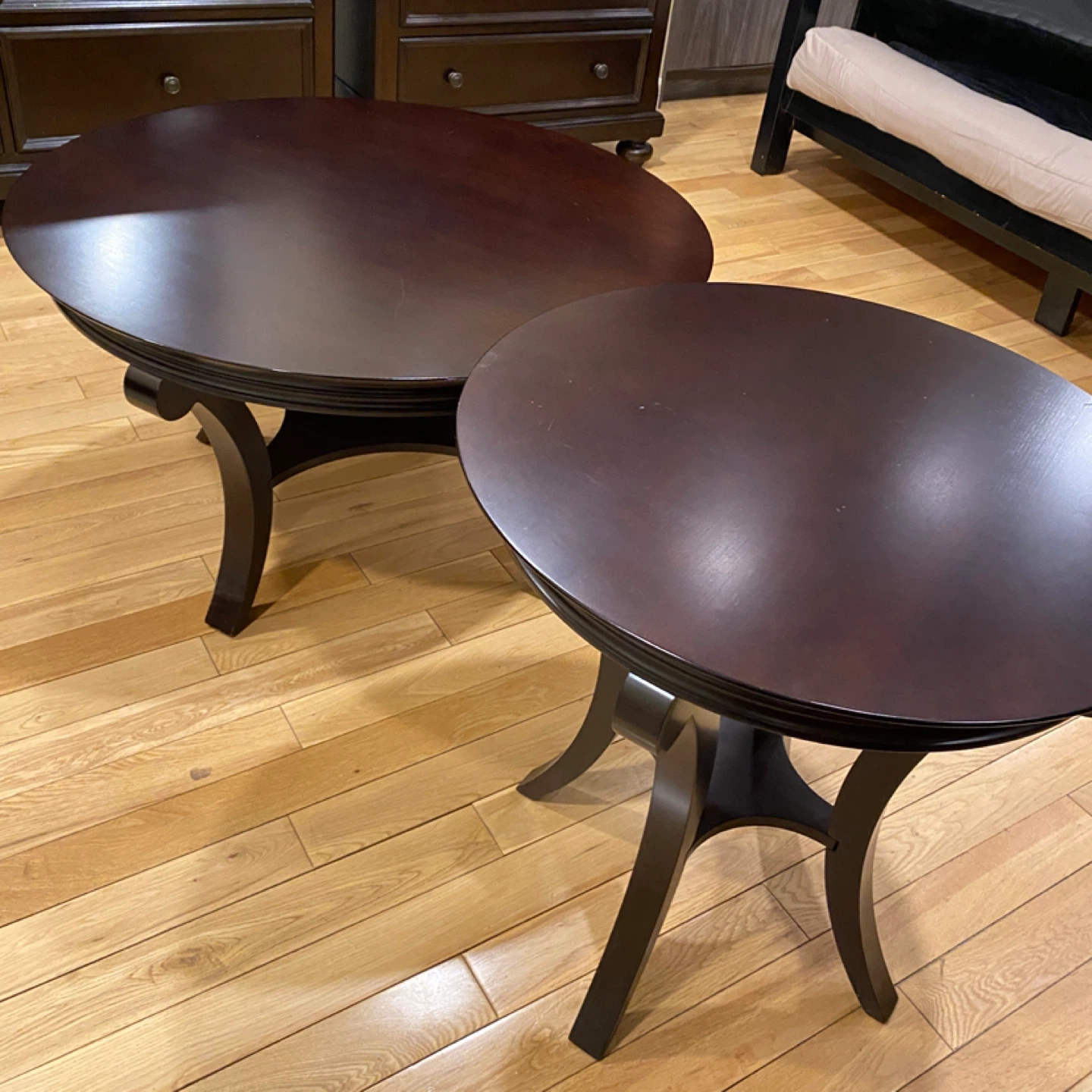 Bombay Company Cherry Finish Wood Coffee Tables (CAN DELIVER) - photo 2