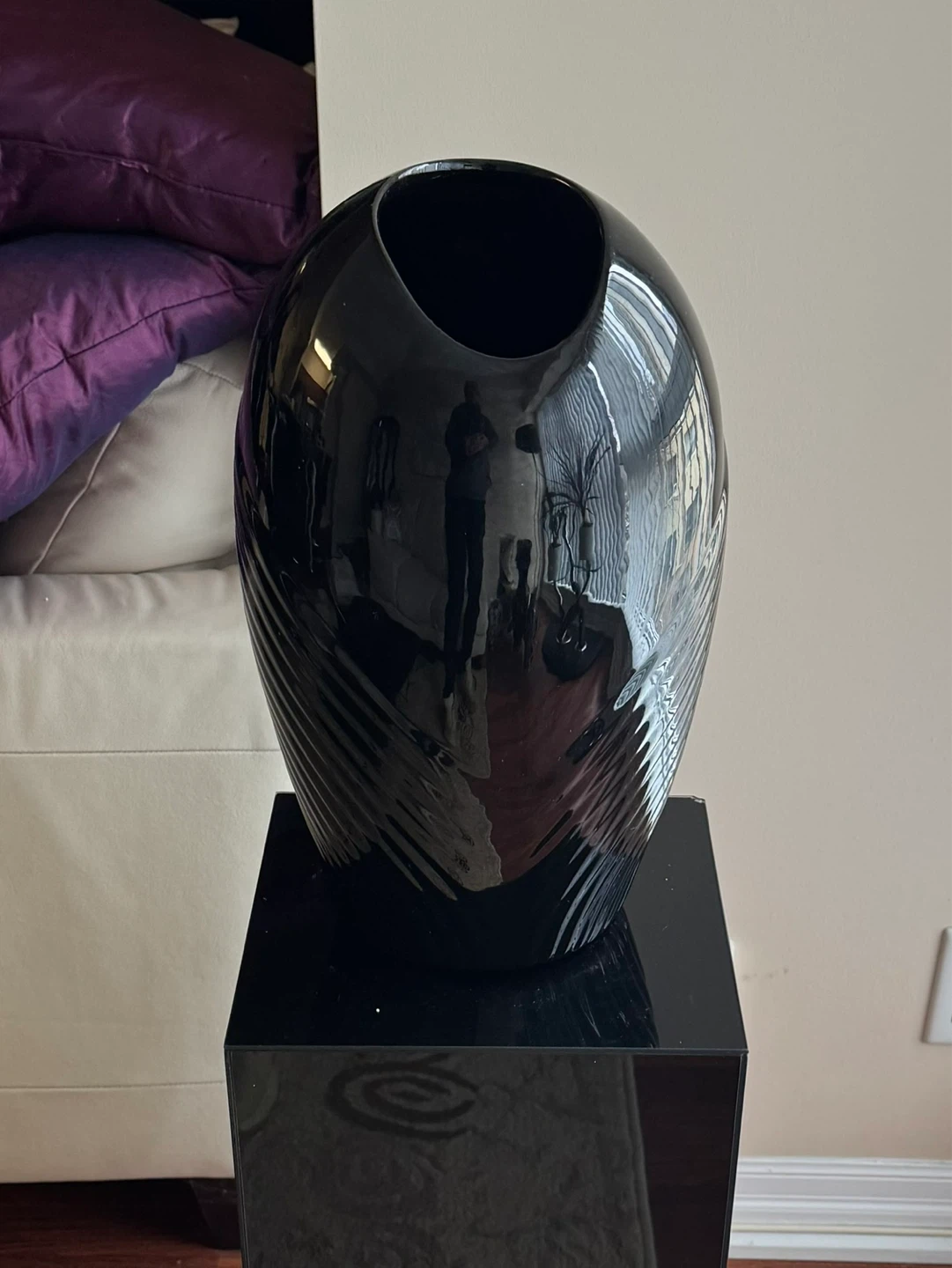 Black Decorative Vase