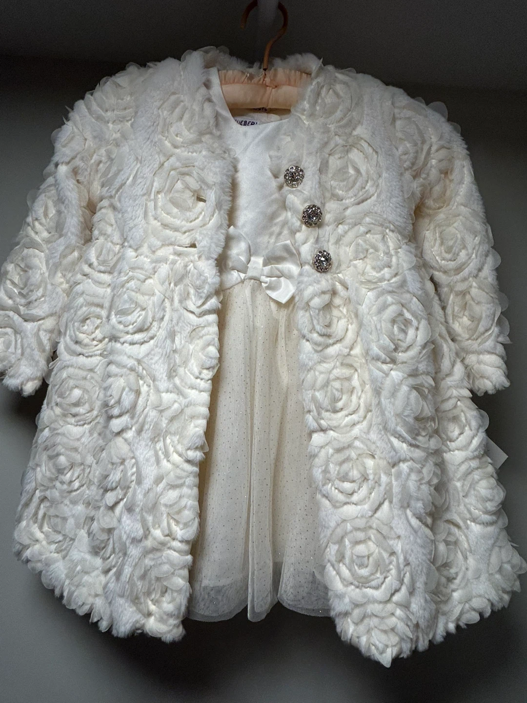 Girls Elegant Dress & Coat Set. Special Occasion Outfit  4T - photo 2