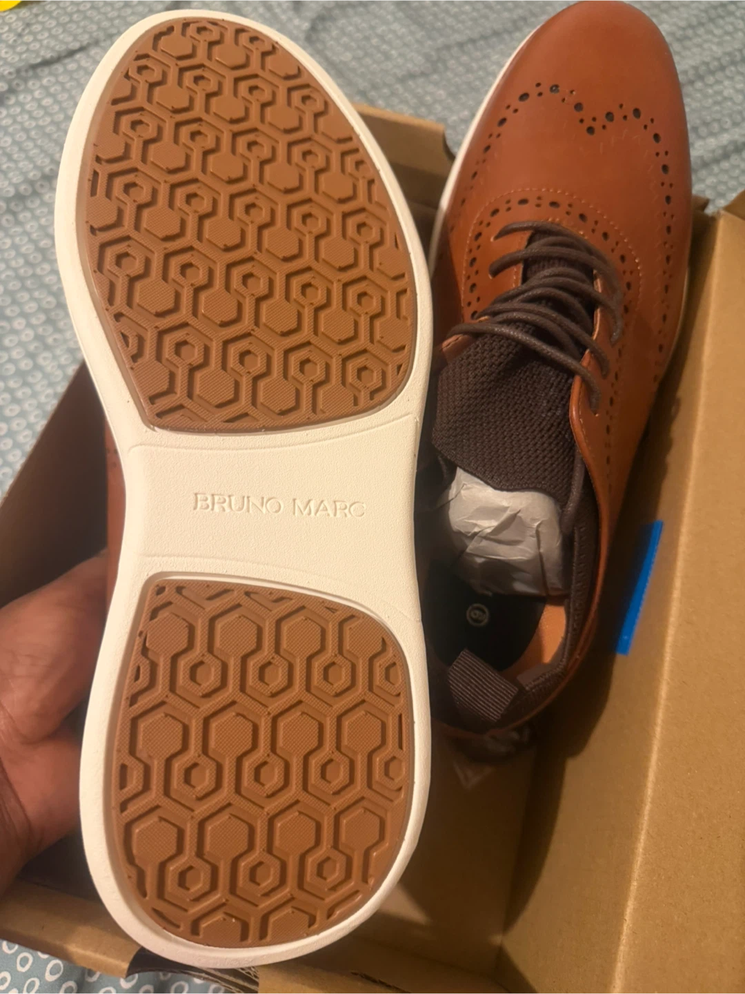 Bruno Marc Men's Oxford Wingtip Brogue Shoes