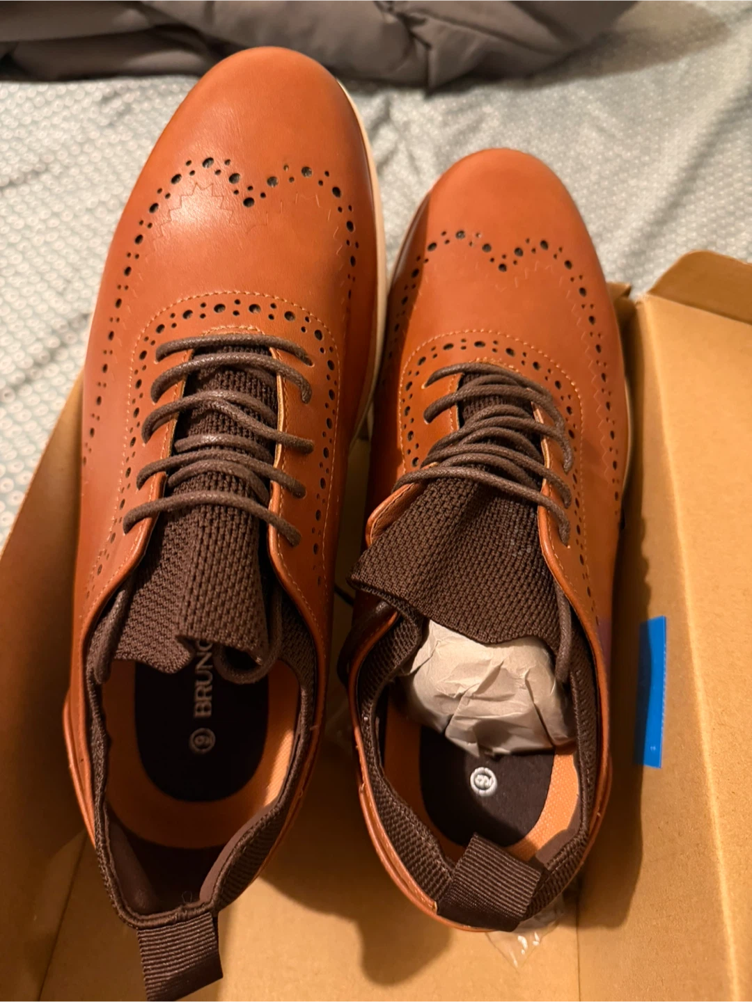 Bruno Marc Men's Oxford Wingtip Brogue Shoes - photo 2
