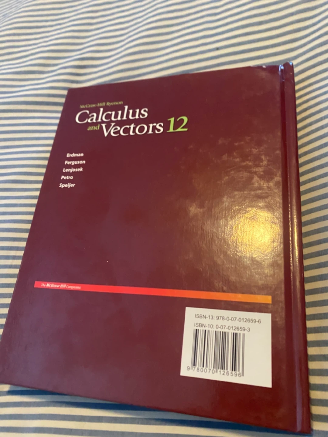 Calculus and Vectors 12 Textbook - photo 2