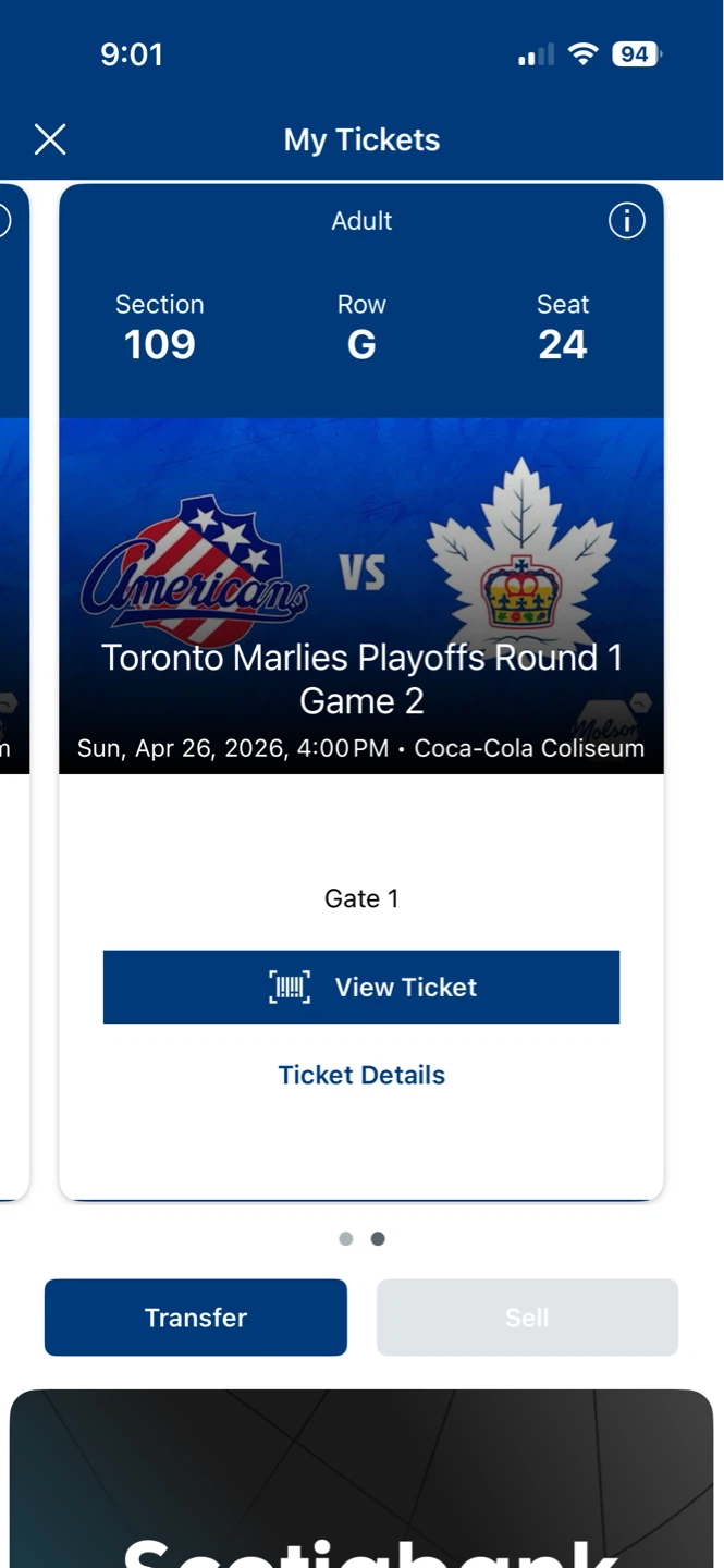 Toronto Marlies Playoffs Round 1 Game 2 Tickets