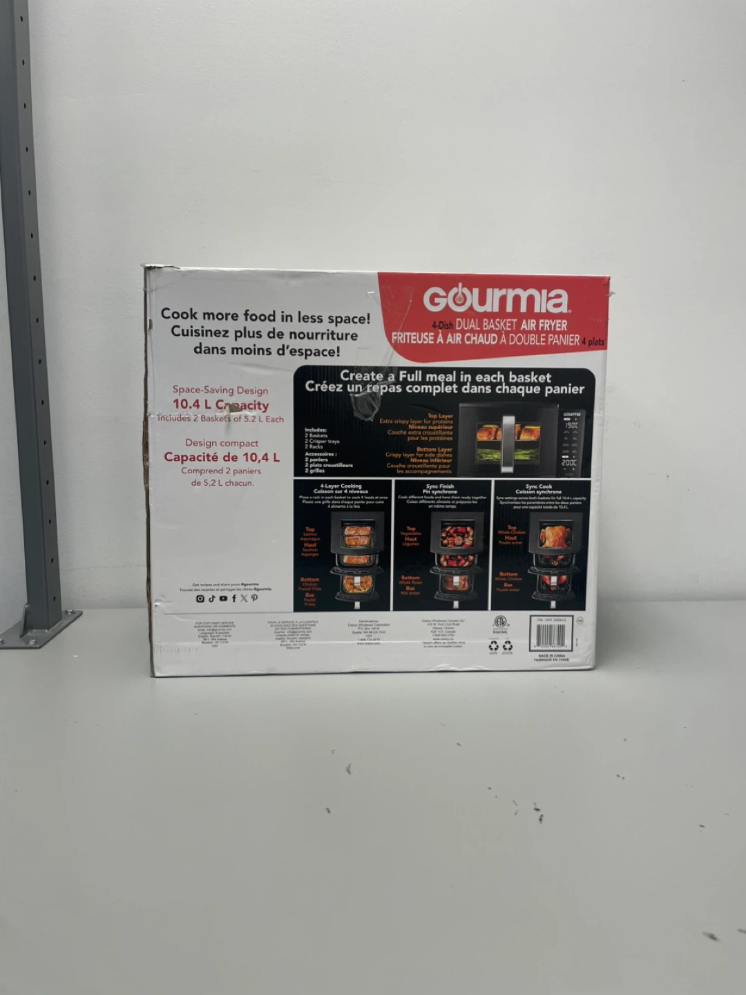 Gourmia 4-Dish Dual Basket Air Fryer - photo 3