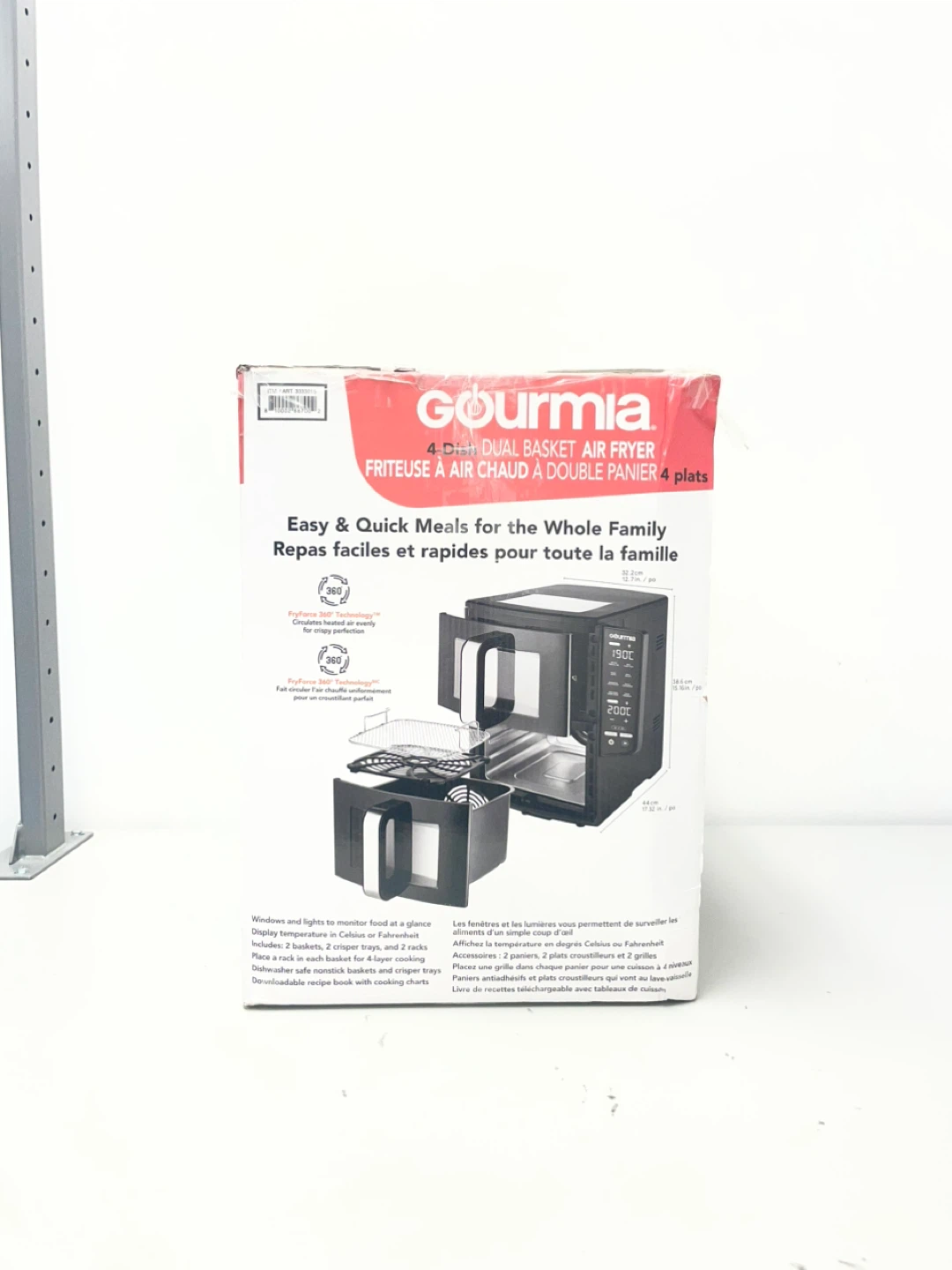 Gourmia 4-Dish Dual Basket Air Fryer - photo 2