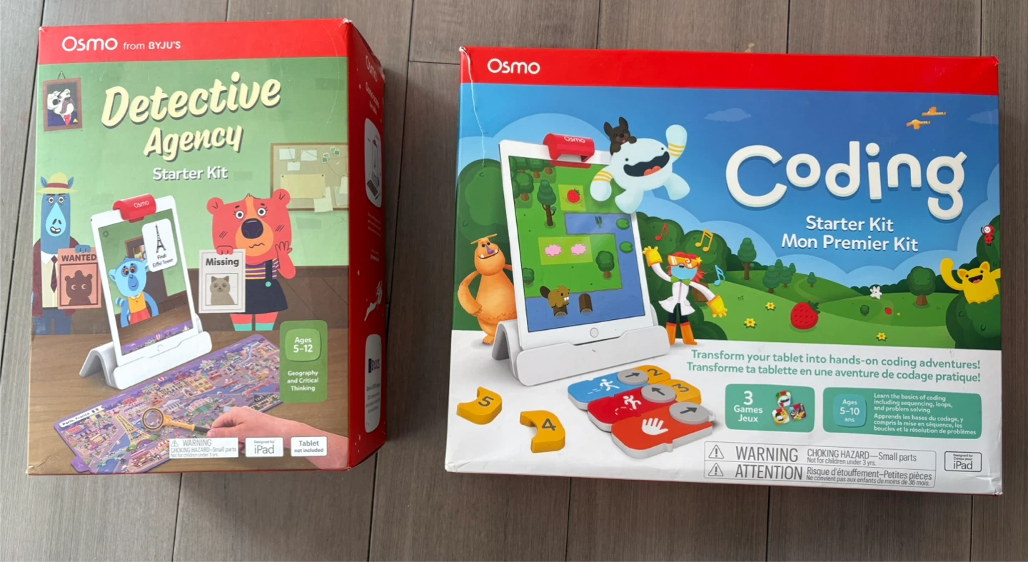 Osmo Coding Starter Kit & Detective Agency Starter Kit Bundle