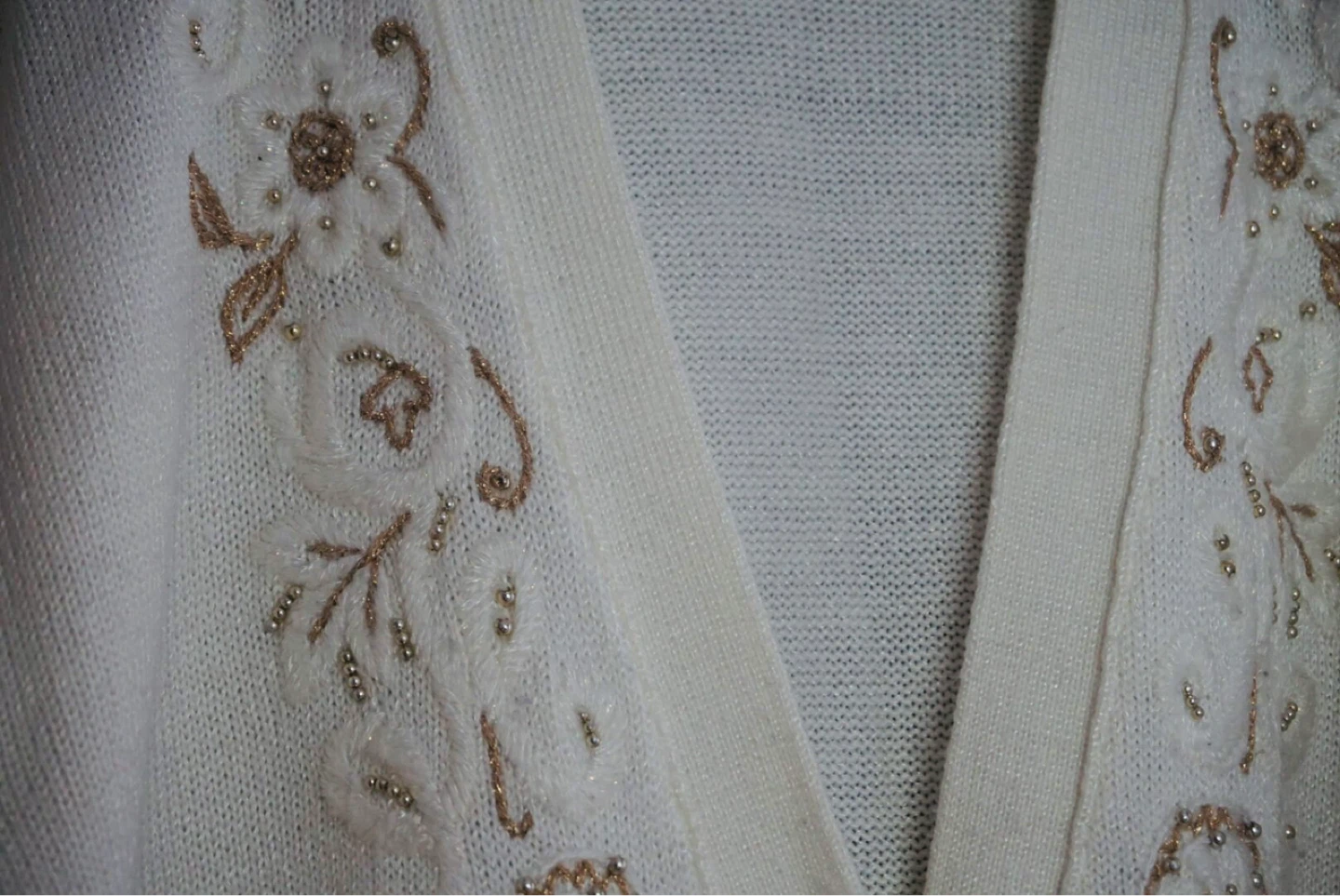 Cream Embellished Cardigan - photo 3