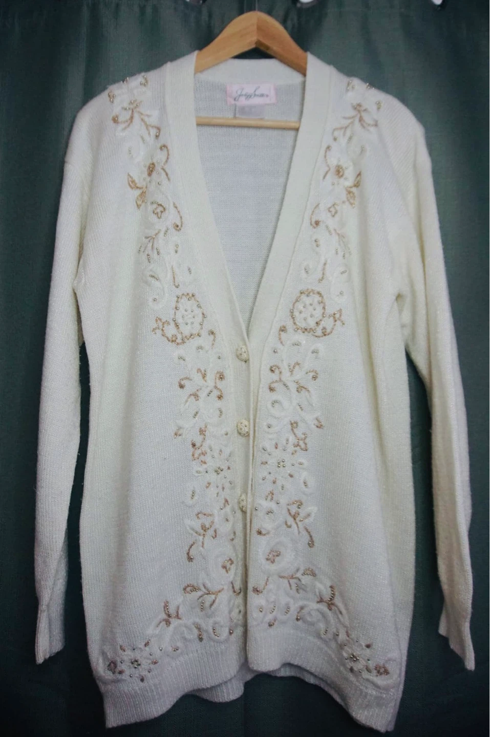 Cream Embellished Cardigan - photo 2