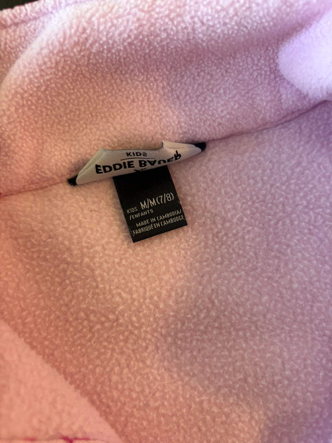 Eddie Bauer Kids Fleece Jacket - Pink/Purple - M (7/8) - photo 3