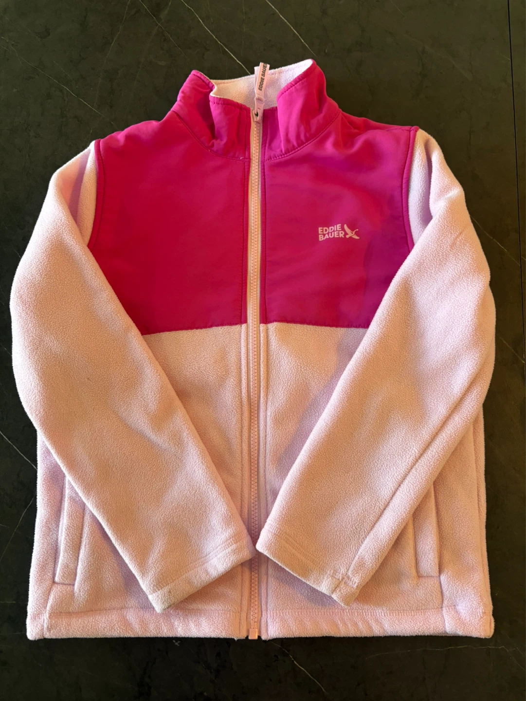 Eddie Bauer Kids Fleece Jacket - Pink/Purple - M (7/8)