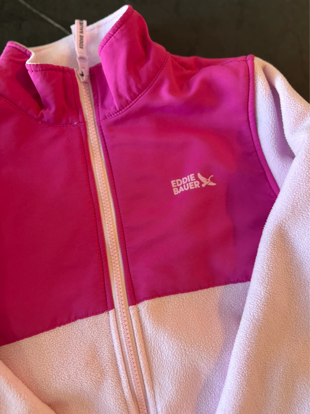 Eddie Bauer Kids Fleece Jacket - Pink/Purple - M (7/8) - photo 2