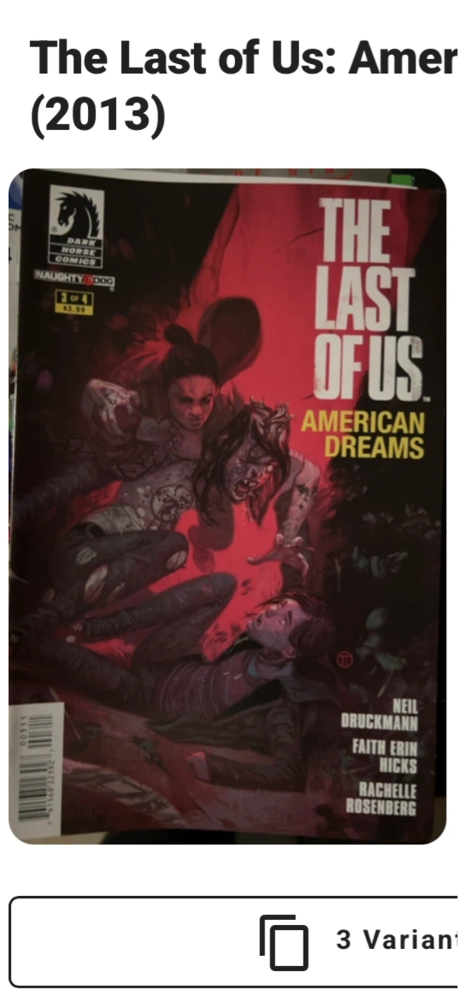The Last of Us: American Dreams Comic Book (2013)