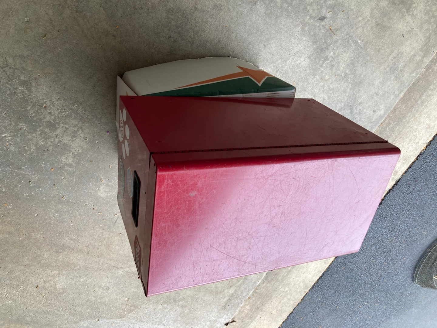 Red Benchtop Toolbox 4 drawers and flip top color red - photo 3