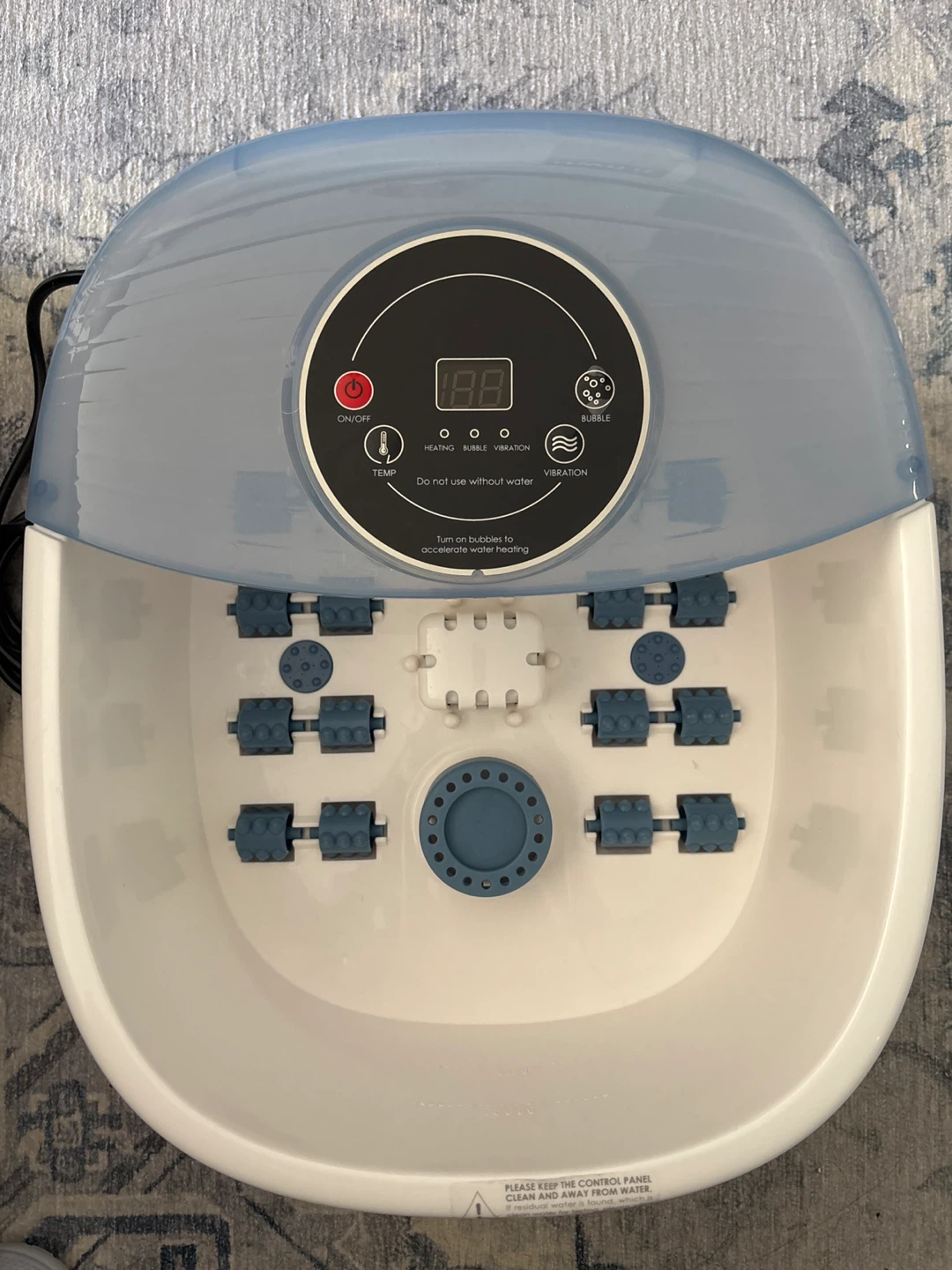 Foot Spa Bath Massager with Heat and Bubble