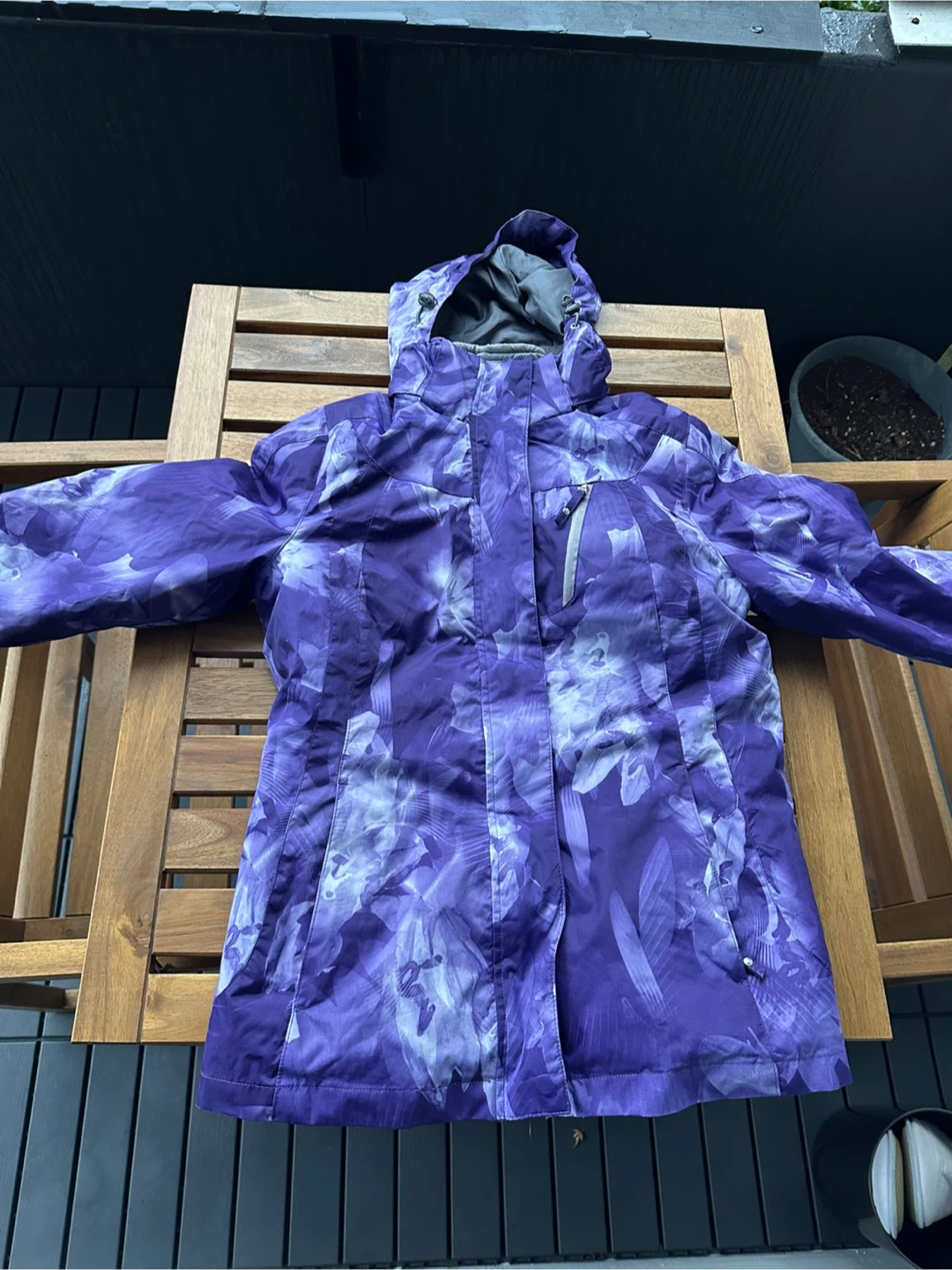 Free Country Purple Floral Winter Jacket - Small - photo 2
