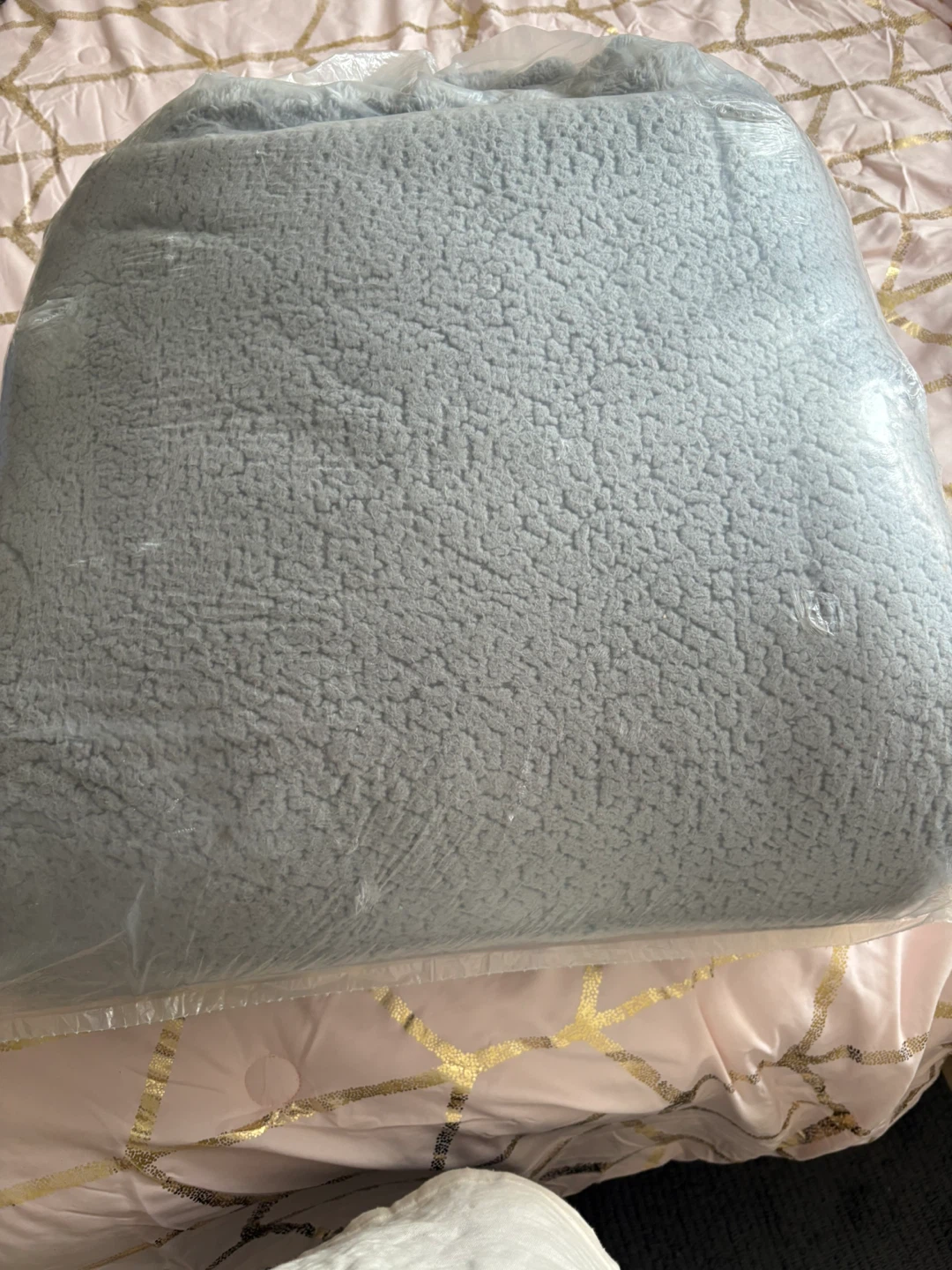 Grey Sherpa Duvet Cover Set