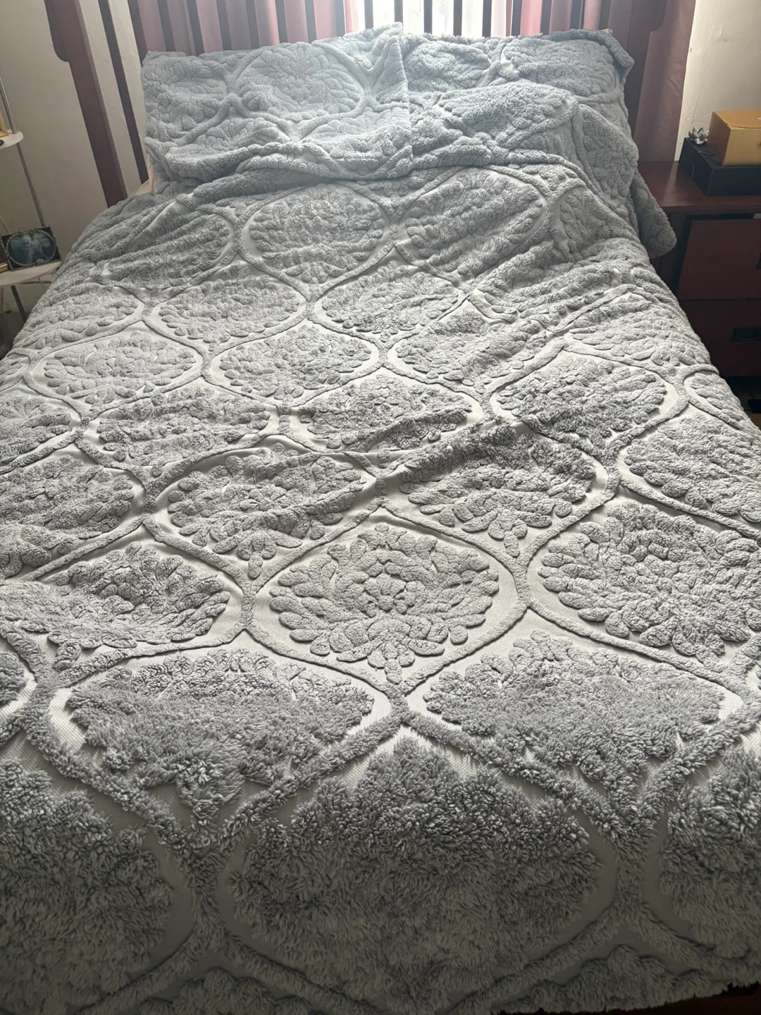 Grey Sherpa Duvet Cover Set - photo 3
