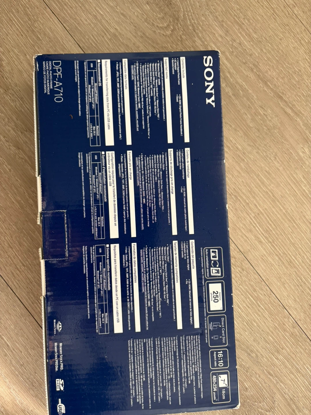 Sony S-Frame DPF-A710 7" Digital Photo Frame - Black