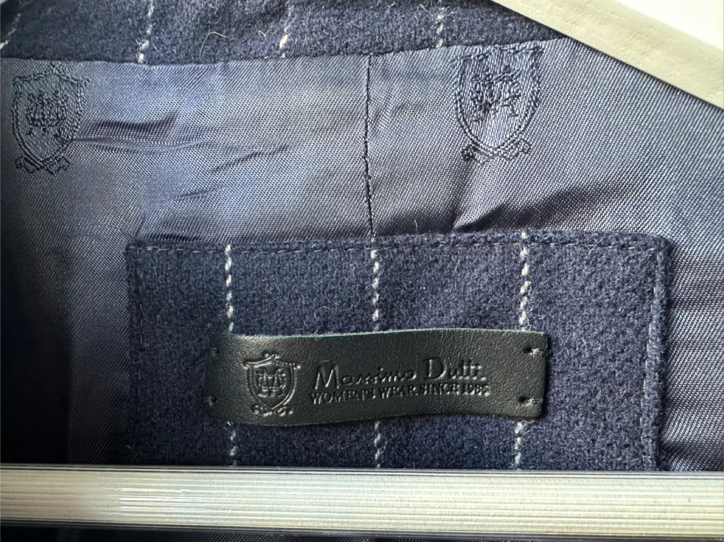 Massimo Dutti Navy Pinstripe Blazer - photo 2