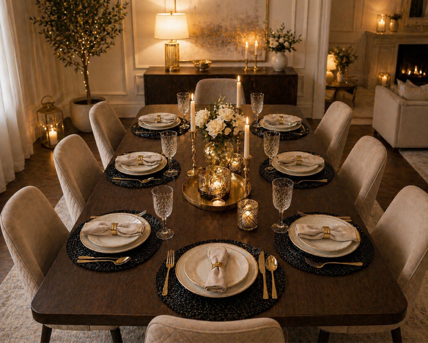 Black Beaded Round Placemat. Price for each - photo 3