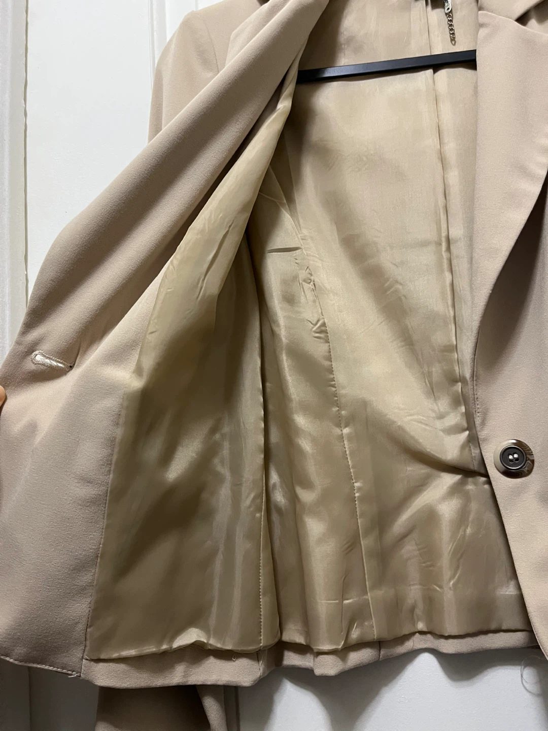 XOXO Signature Beige Blazer Jacket Size S🌱 - photo 3
