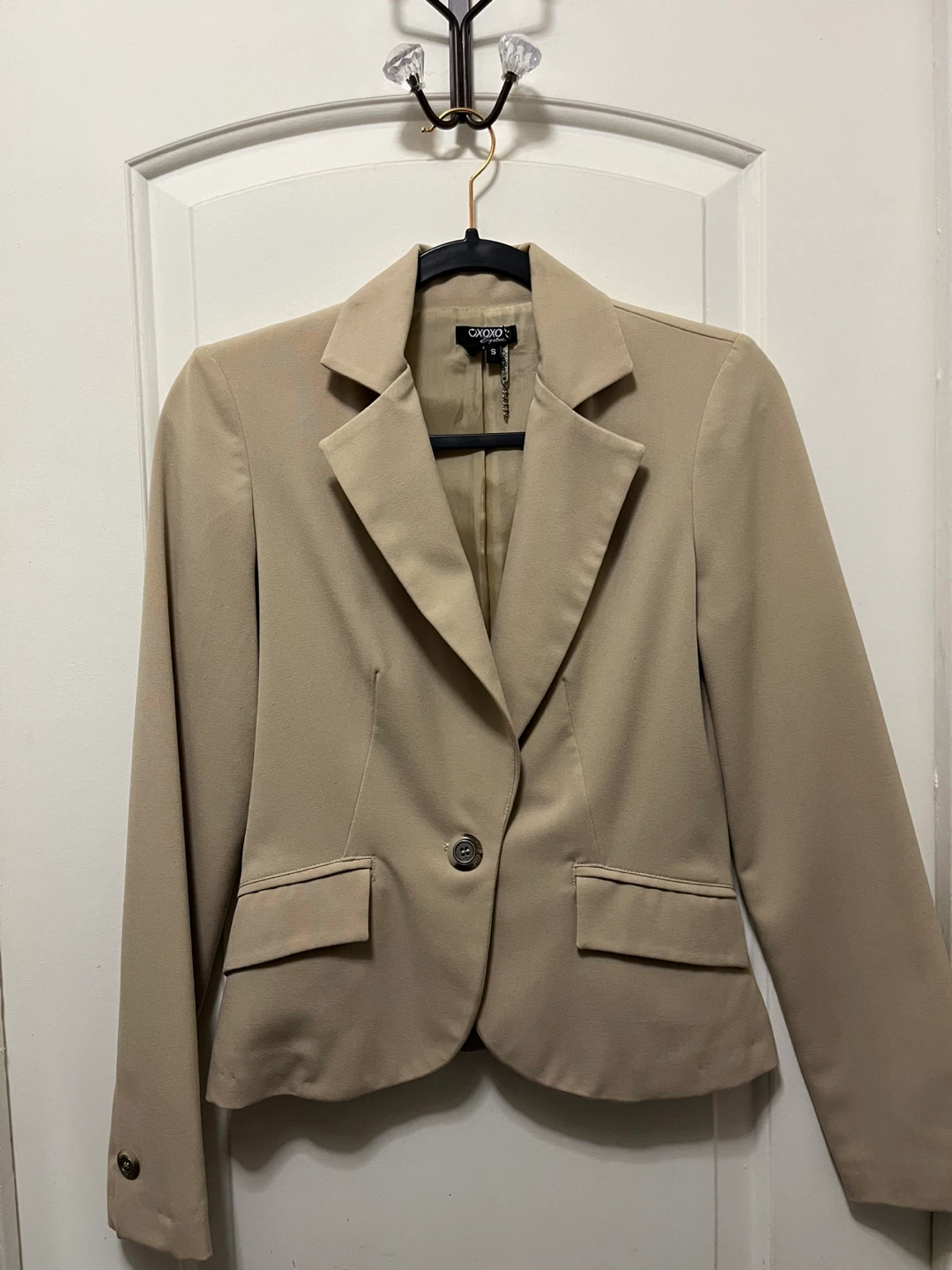 XOXO Signature Beige Blazer Jacket Size S🌱