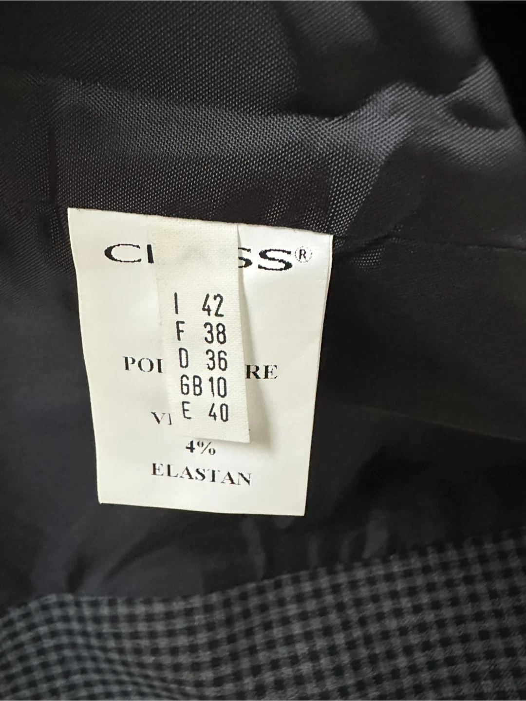 CLASS Women's Vest and Pants Set - Grey Gingham - photo 4