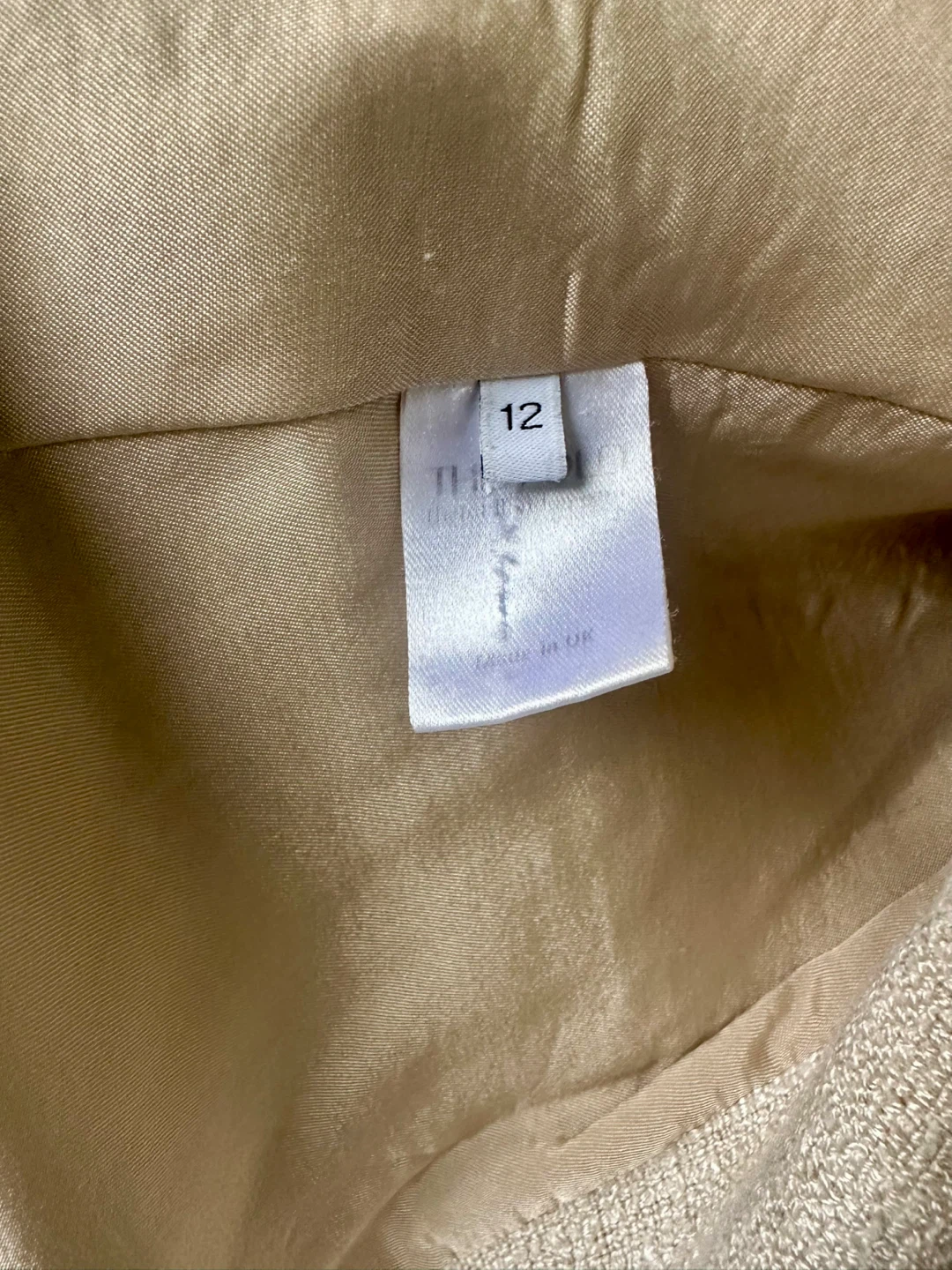 The Fold Beige Tweed Blazer Size 12 - photo 5