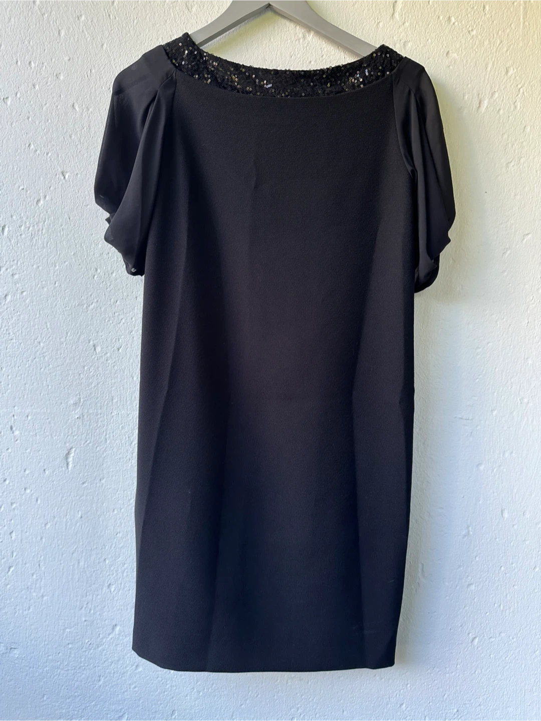 STEFANEL Black Sequined Neckline Dress - photo 2