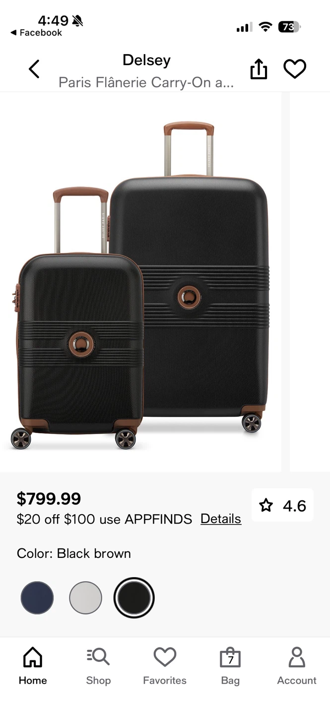 Delsey Paris Flânerie Carry-On Luggage