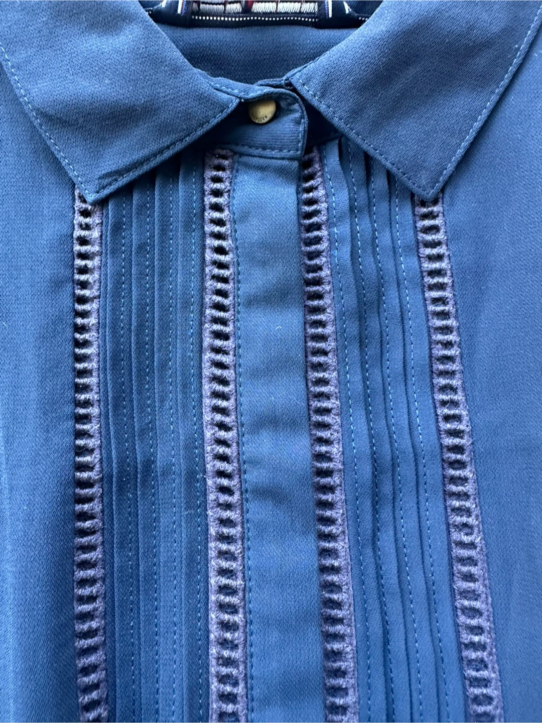 Tommy Hilfiger Women's Navy Blue Blouse Size 6 - photo 3