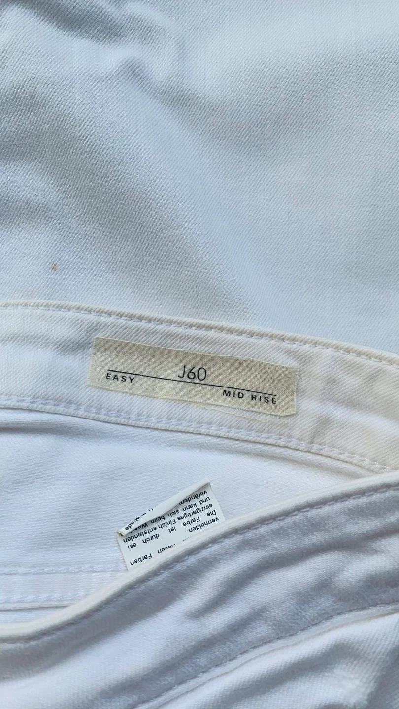 BOSS Hugo Boss White Mid Rise Easy Jeans - photo 5
