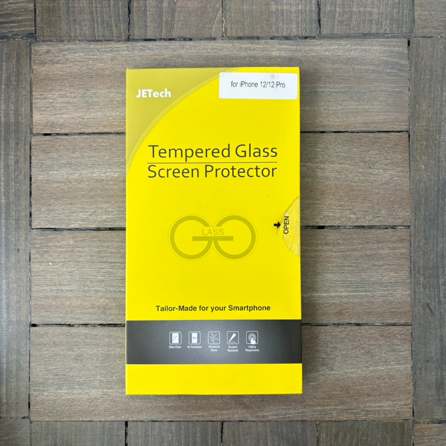 JETECH Tempered Glass iPhone 12/12 Pro