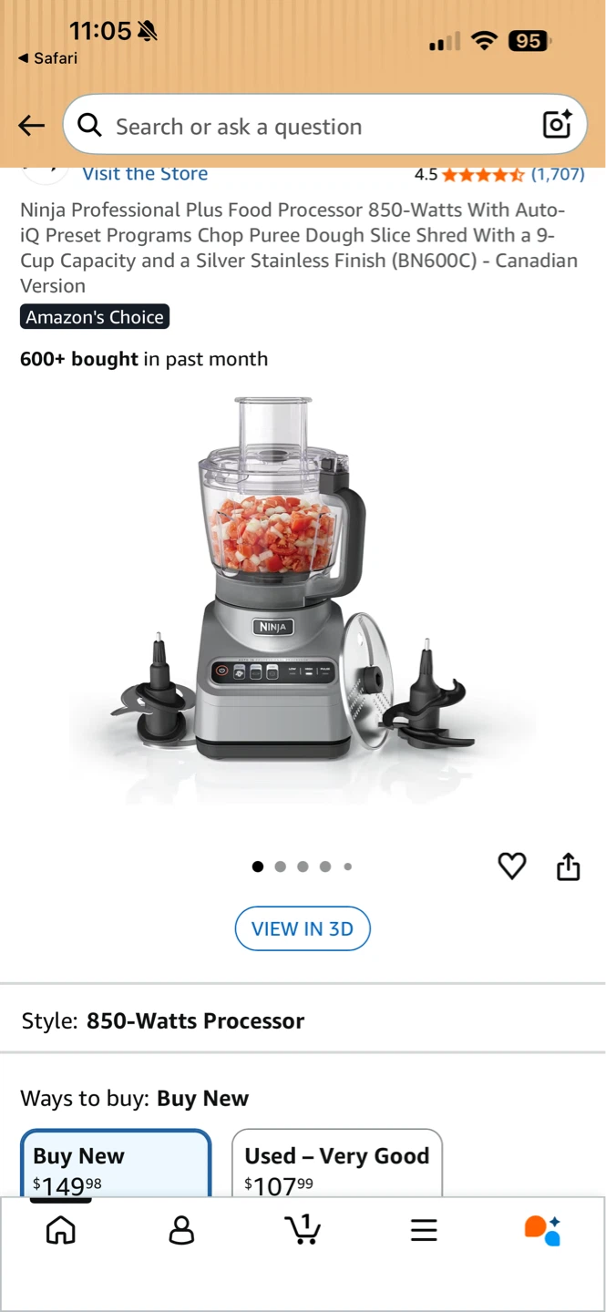 Ninja Professional Plus Food Processor BN600C