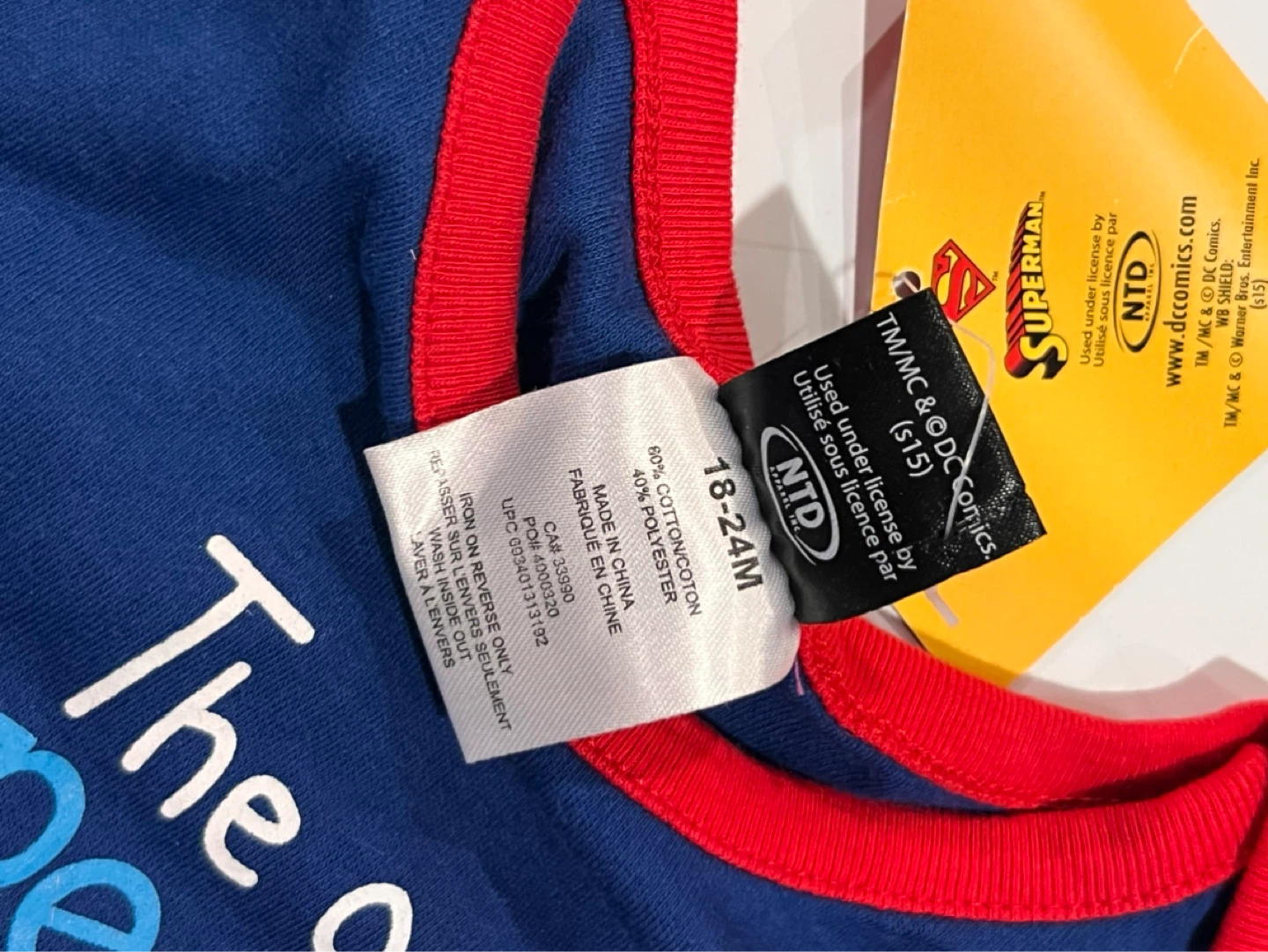 NEW with tags Superman Baby Onesie 18-24 Months - photo 2