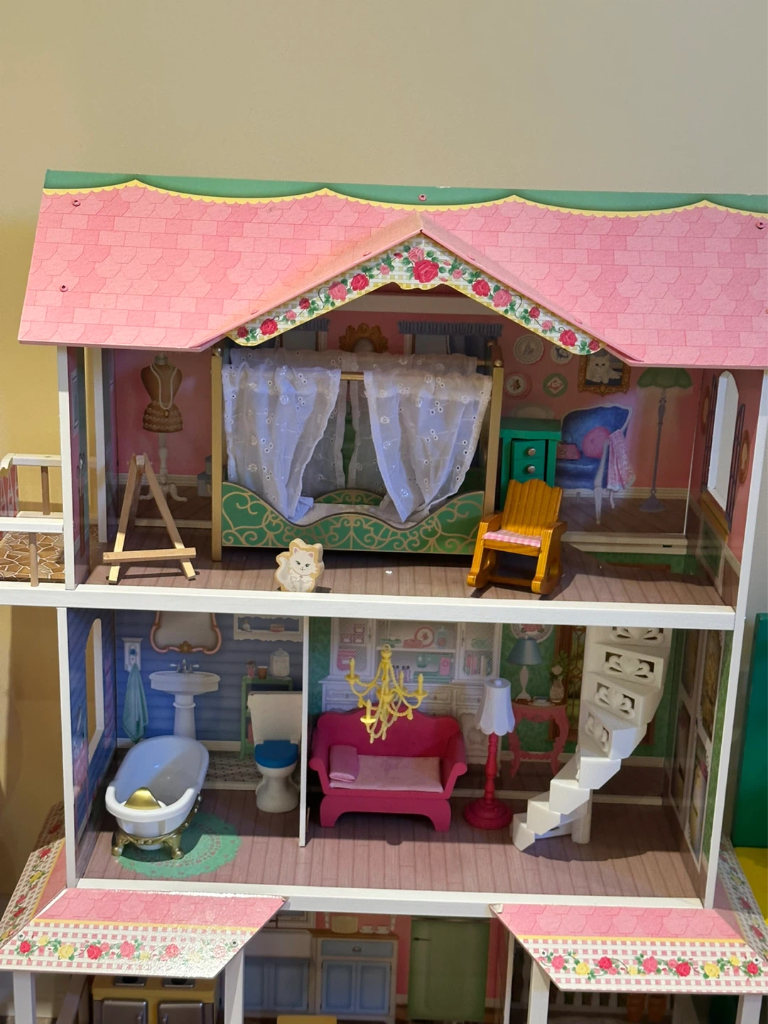 Wooden Play Kitchen and Dollhouse - photo 3