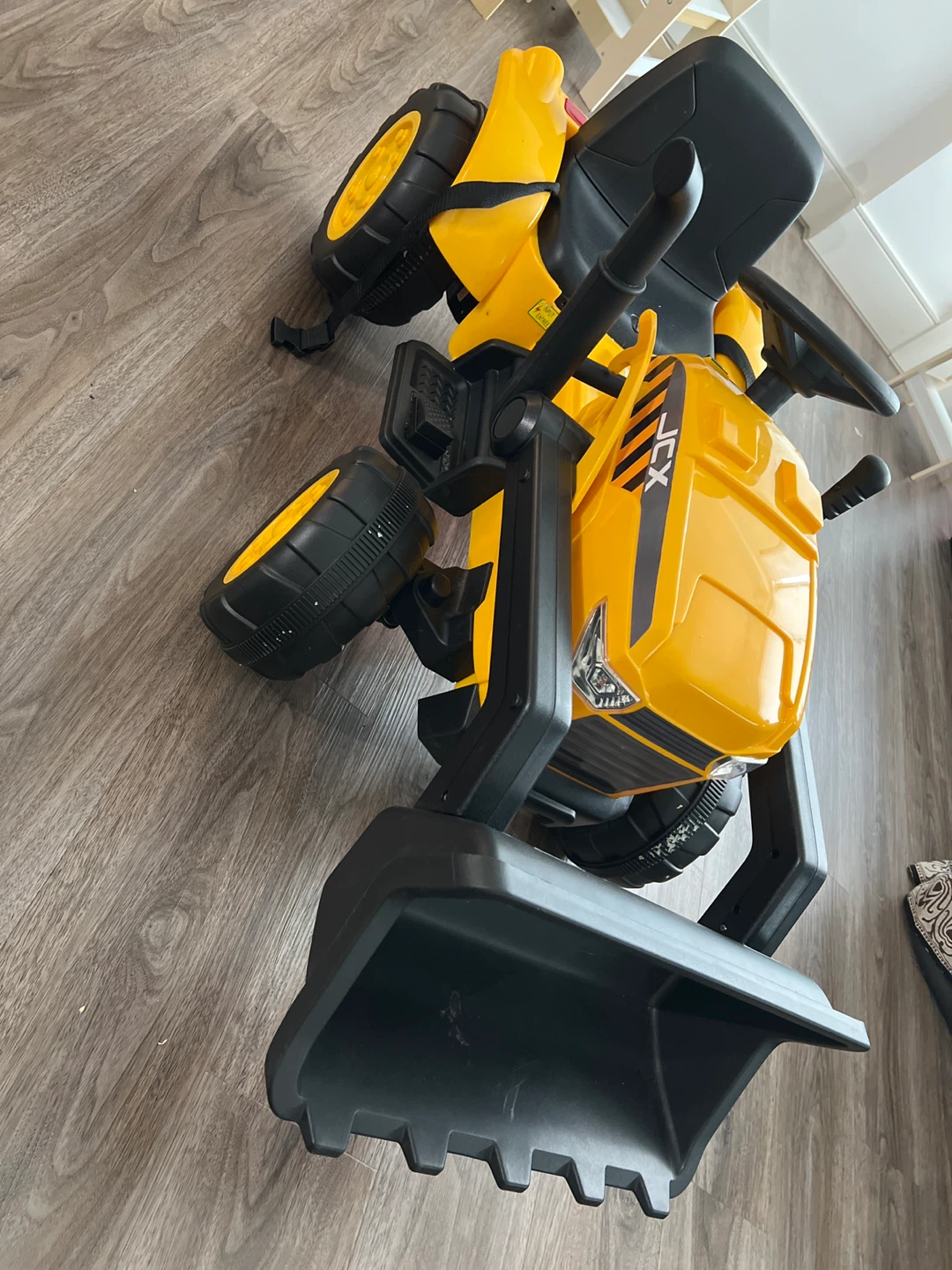 Yellow Ride-On Excavator Toy