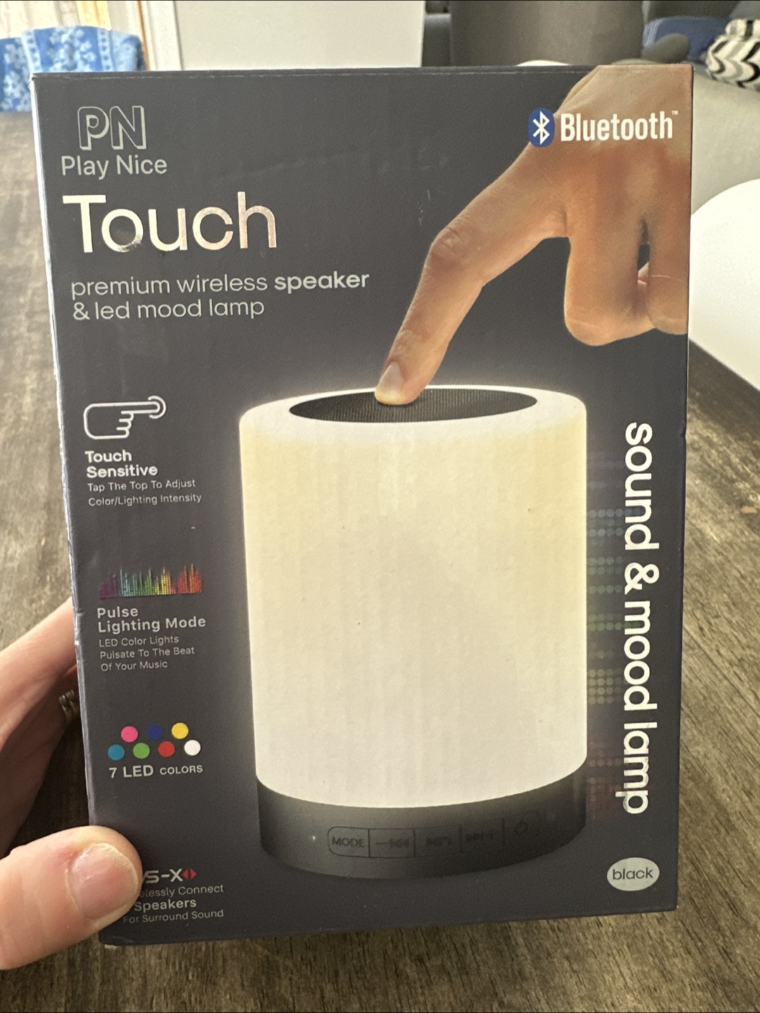 Play Nice Touch Premium Wireless Speaker & LED Mood Lamp