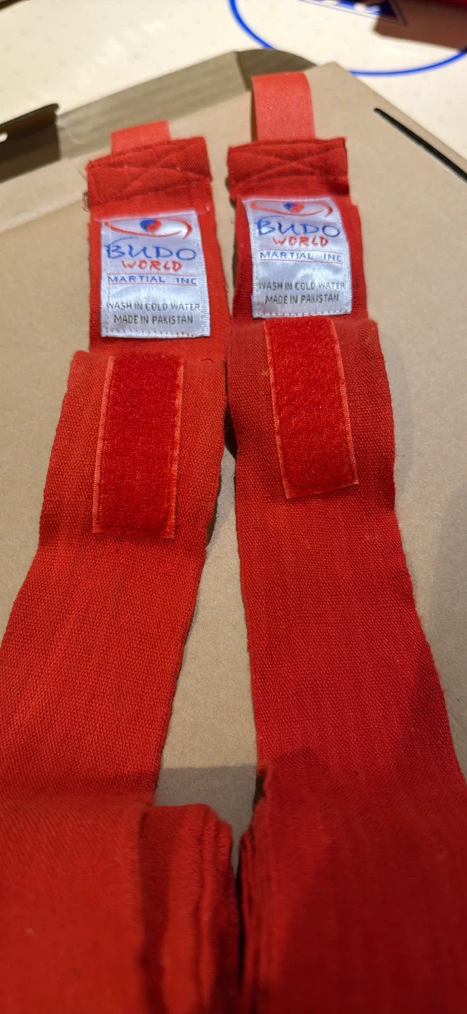 Budo World Martial Inc. Red Hand Wraps - photo 2