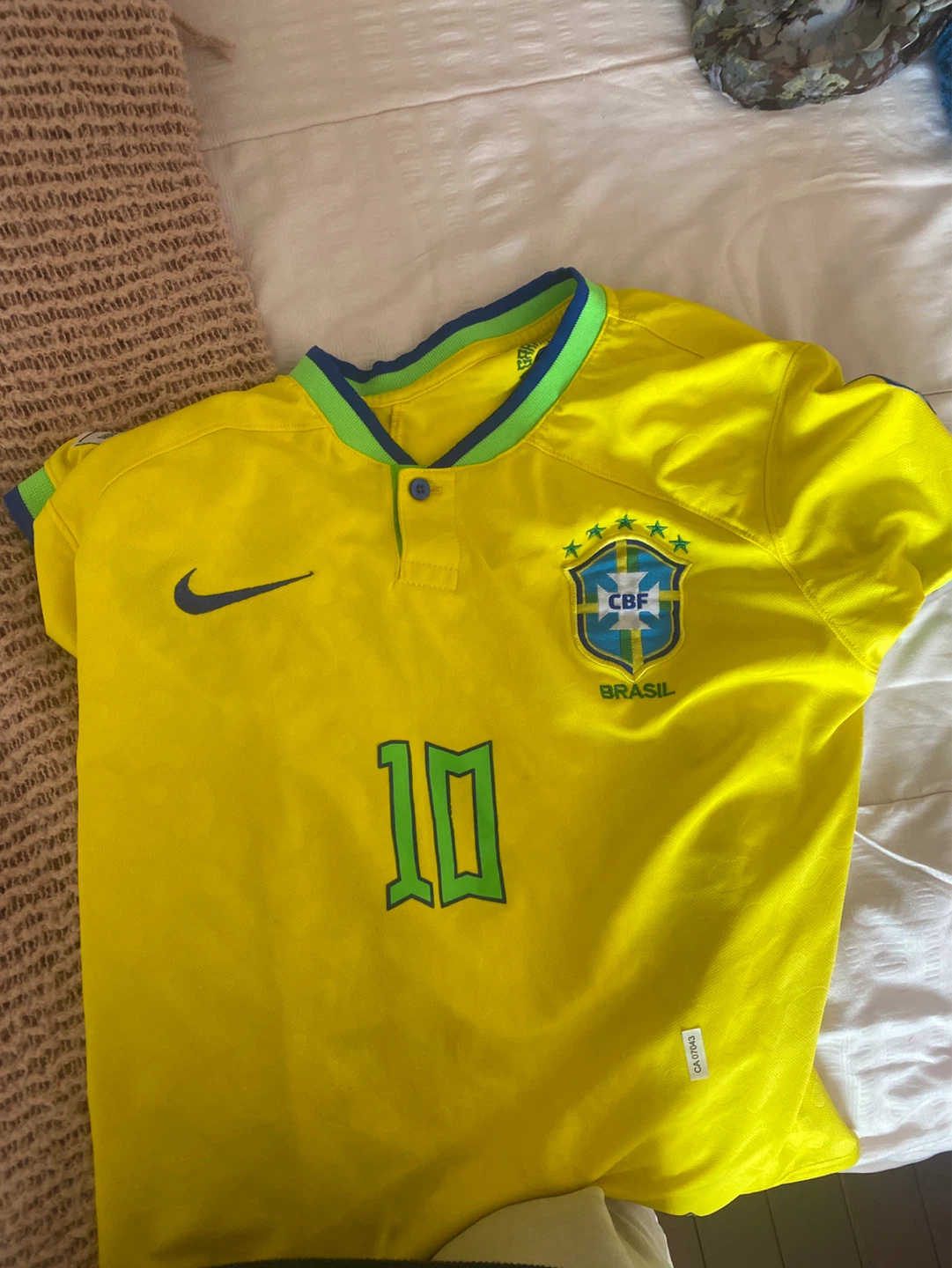 Brazil National Football Team Jersey - Yellow - Size 10