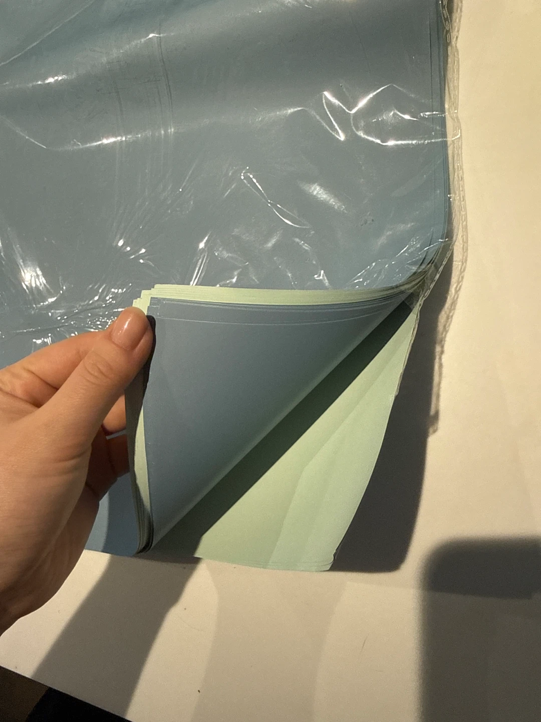 Blue and Green Craft Paper Sheets - photo 2