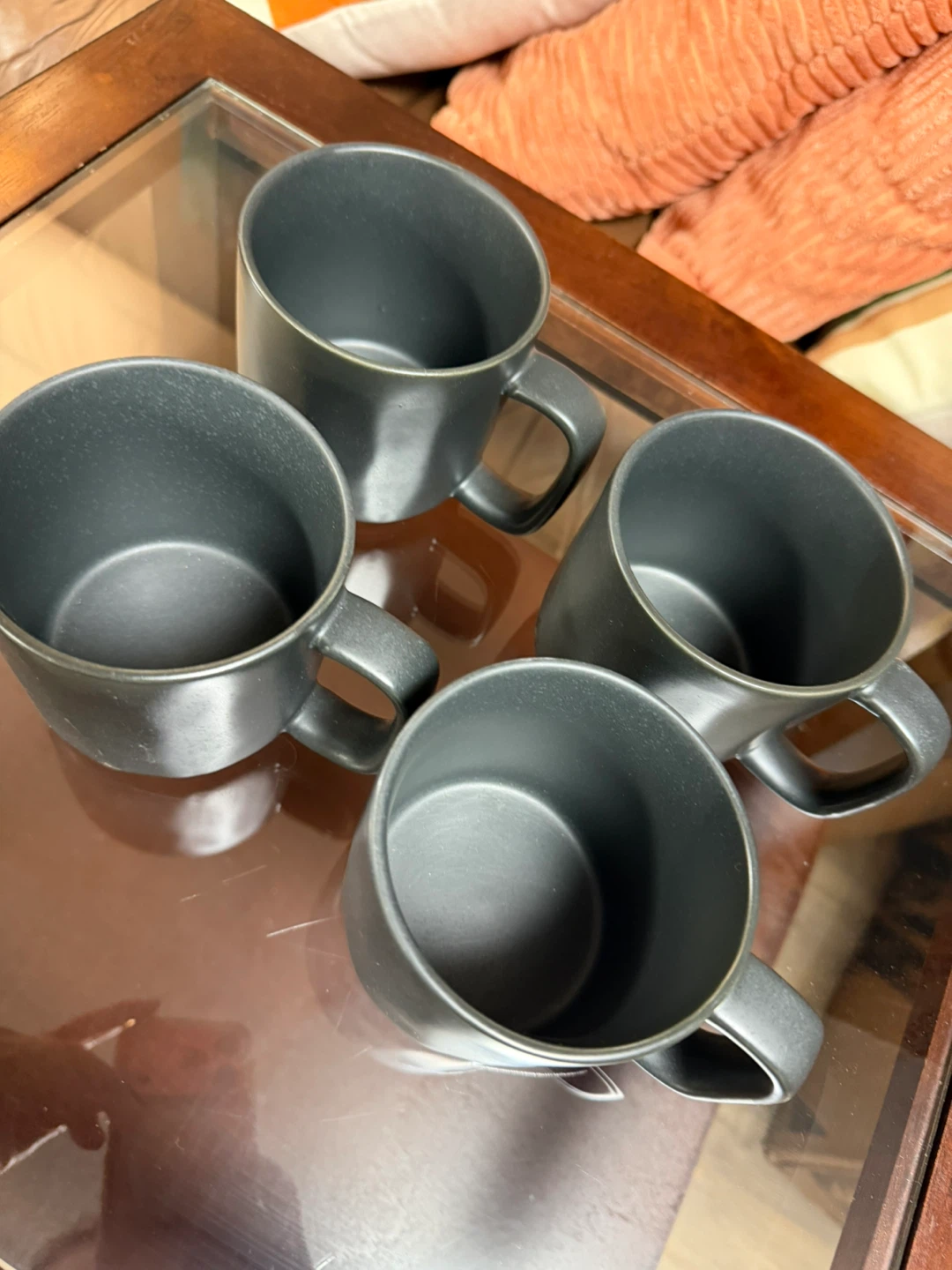 Set of 4 Dark Grey Mugs - photo 2