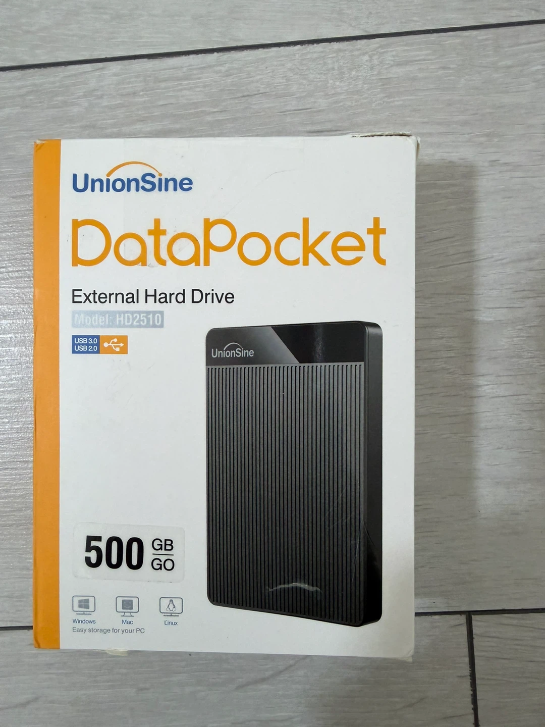 UnionSine DataPocket External Hard Drive HD2510 500GB