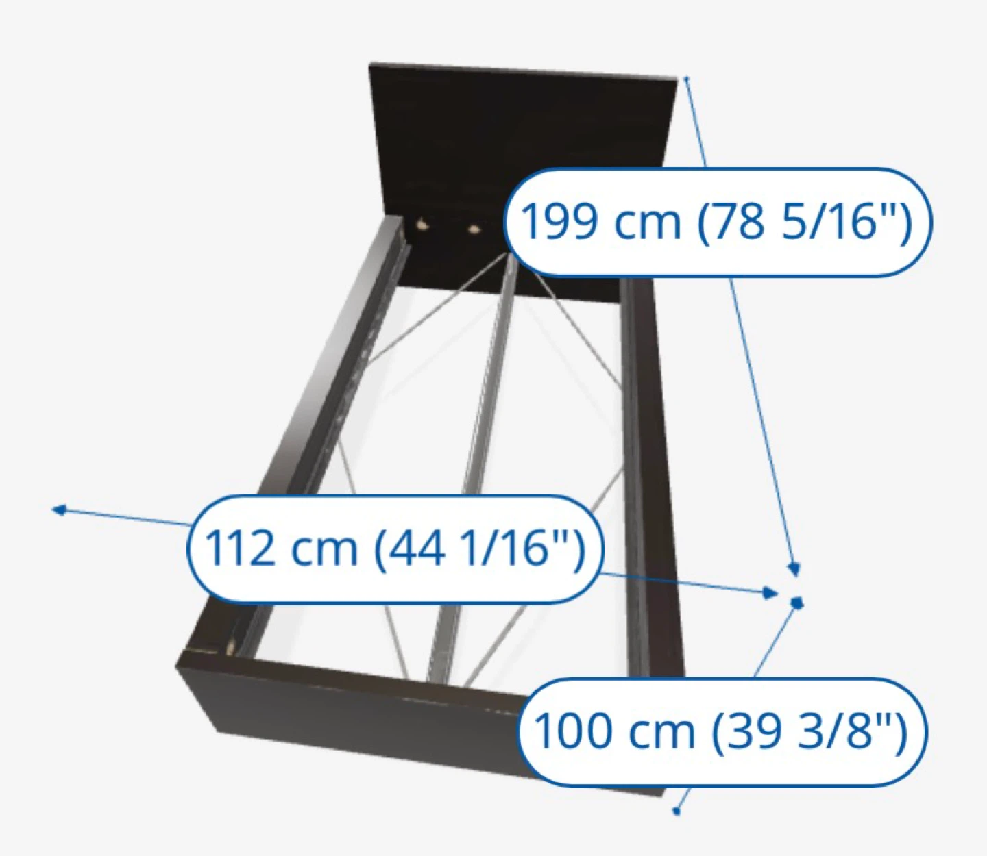 ikea MALM Dark Wood Bed Frame - photo 2