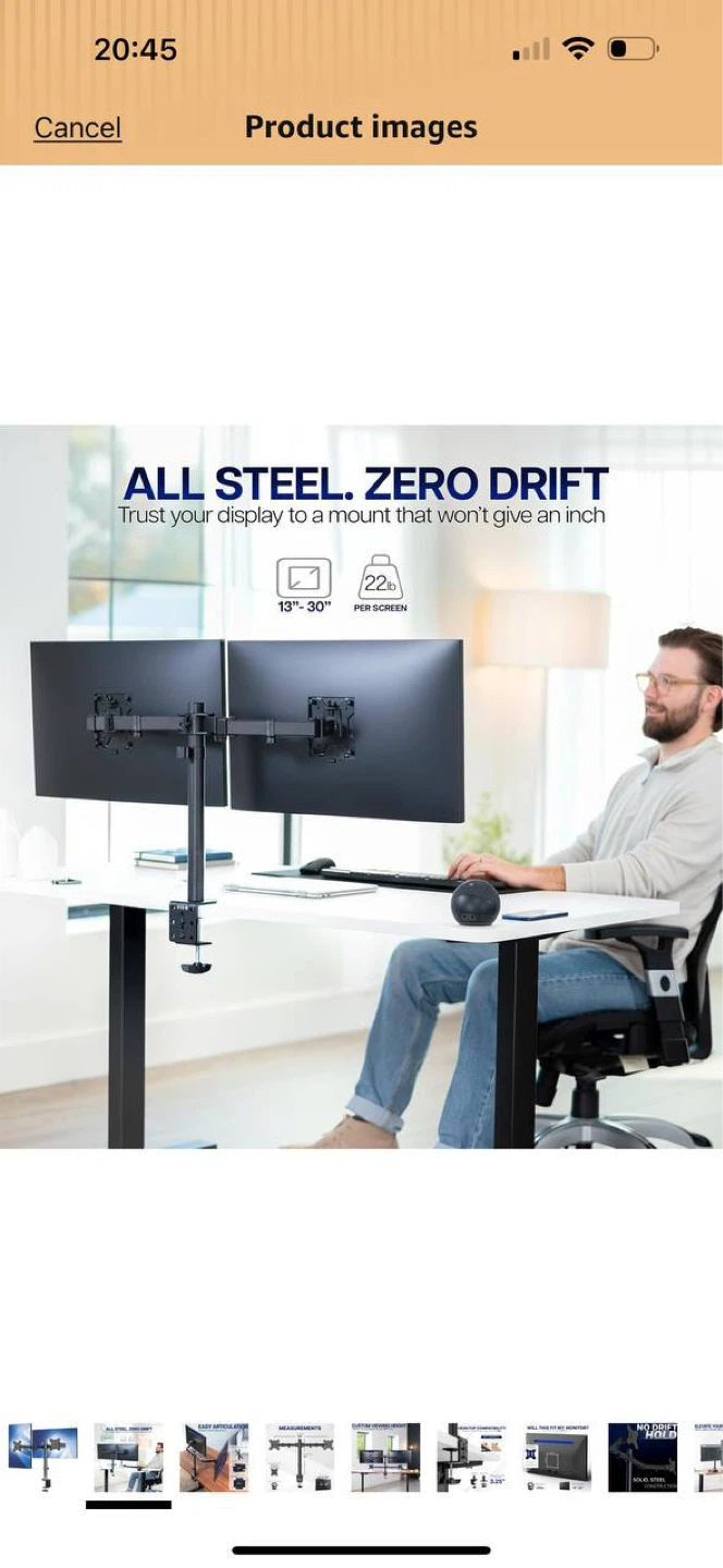 VIVO Dual Monitor Desk Mount (STAND-V002)